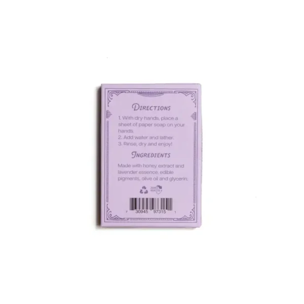Lavender & Honey Paper Soap